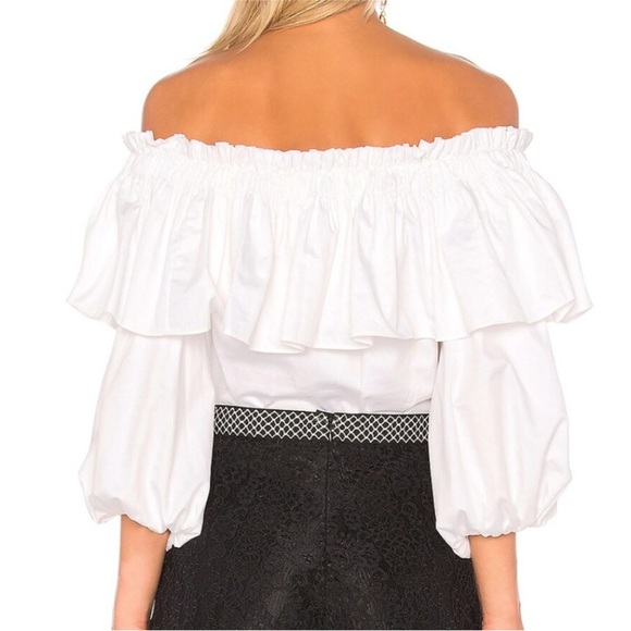 Alexis Barbie Off Shoulder Ruffle Top - Picture 2 of 8